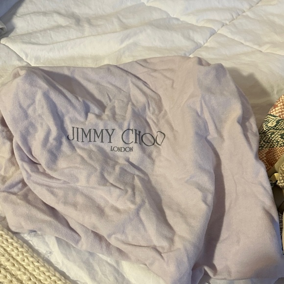 Jimmy Choo Ramona Beige and Multicolor Snake Shoulder Bag - Picture 8 of 9